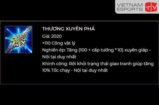 Cách tính dame khi có thương xuyên phá tăng xuyên giáp